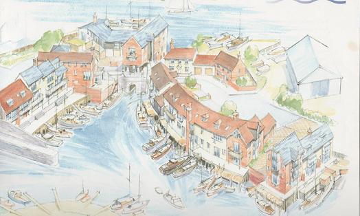 Artists Impression of Rossiters Quay