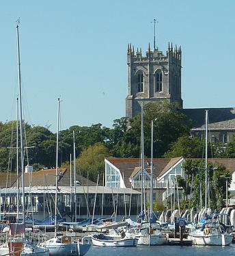View Of Priory from Christchurch Harbour